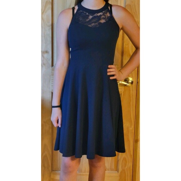 Navy Bbonline dress Women Small Retro Look Cocktail Party Swing Dress - Picture 1 of 9